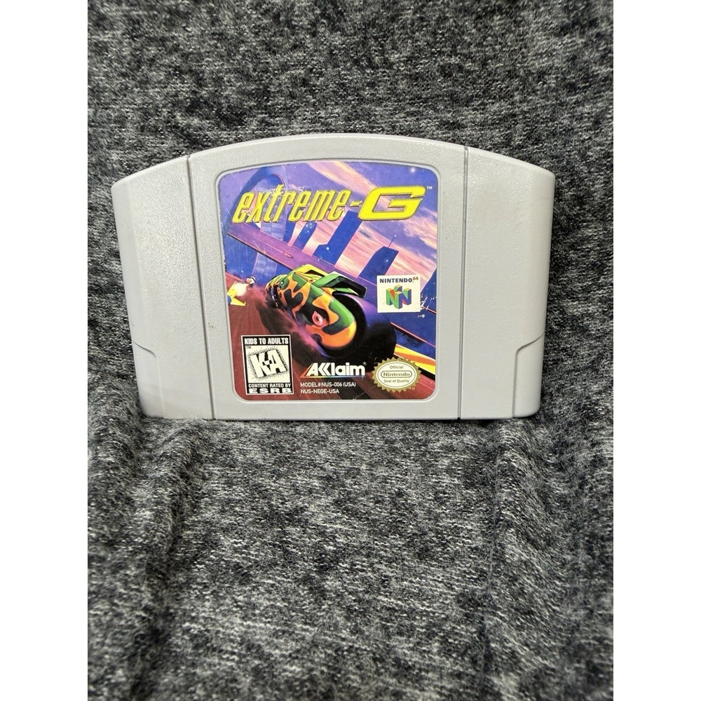 Extreme-G N64 Nintendo 64 Game 1997 Retro Classic Cyber Cycle Combat Racer